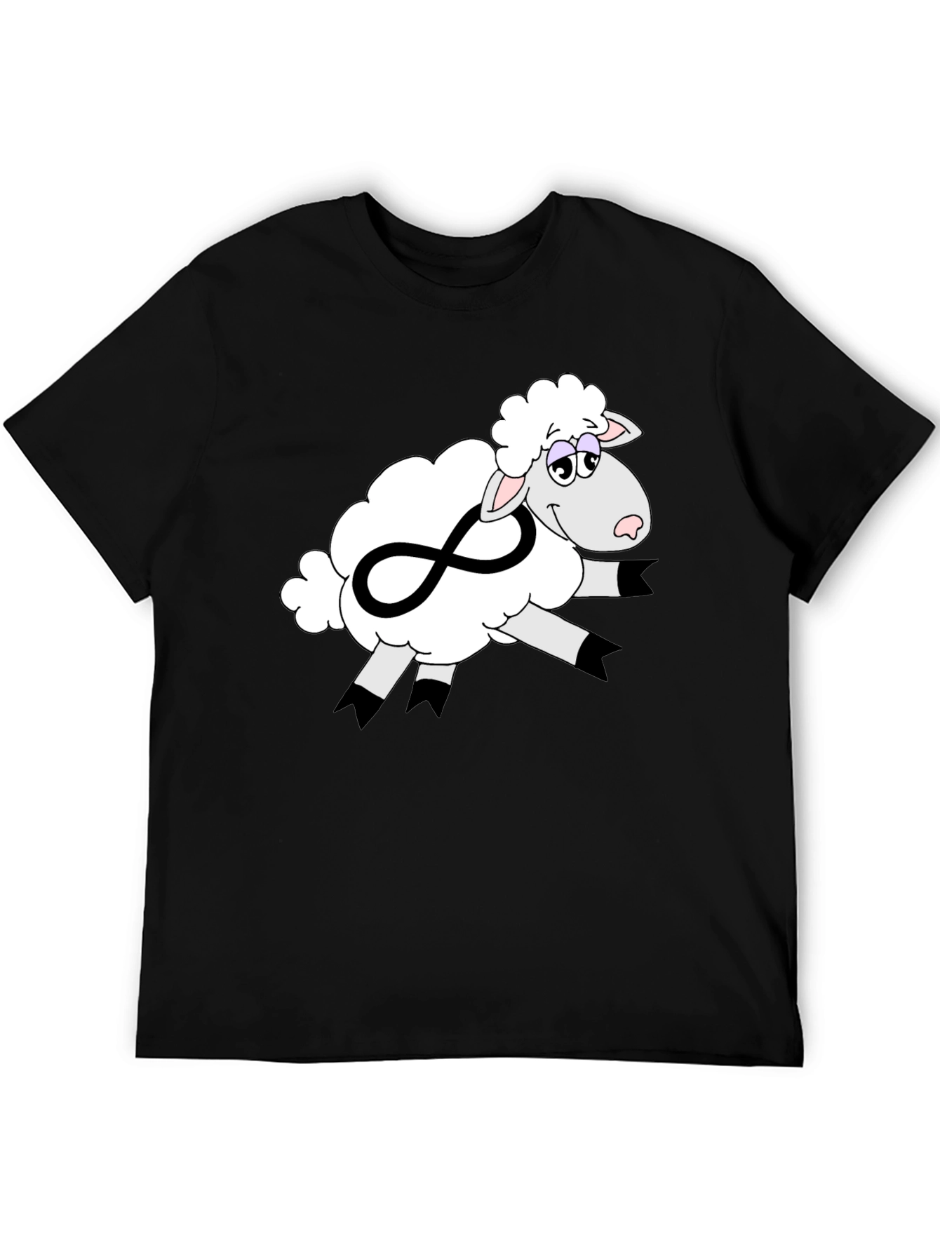 Infinite Sheep Graphic Tee - Soft Cotton Comfort