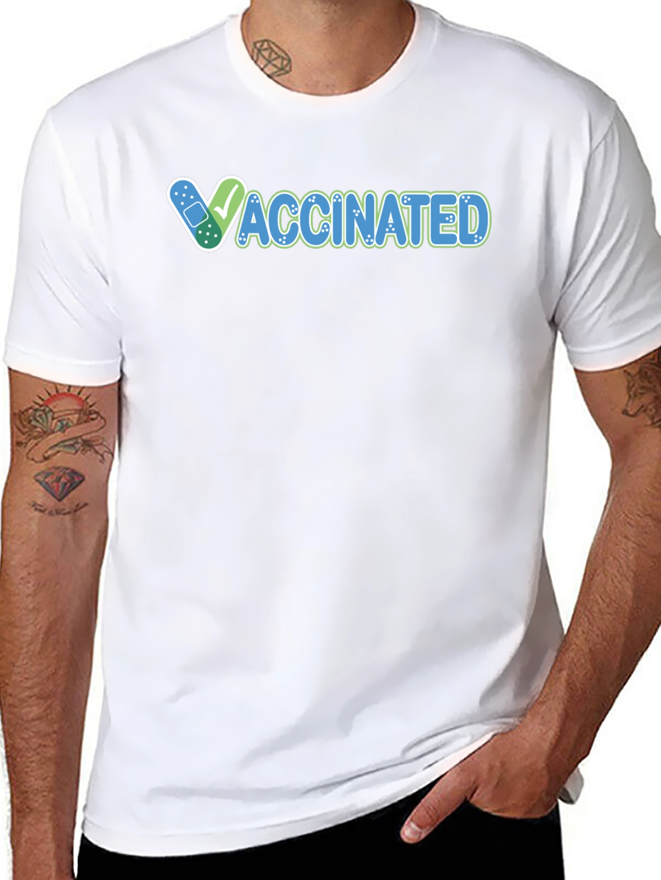 Vaccinated Graphic Tee - Show Your Status!