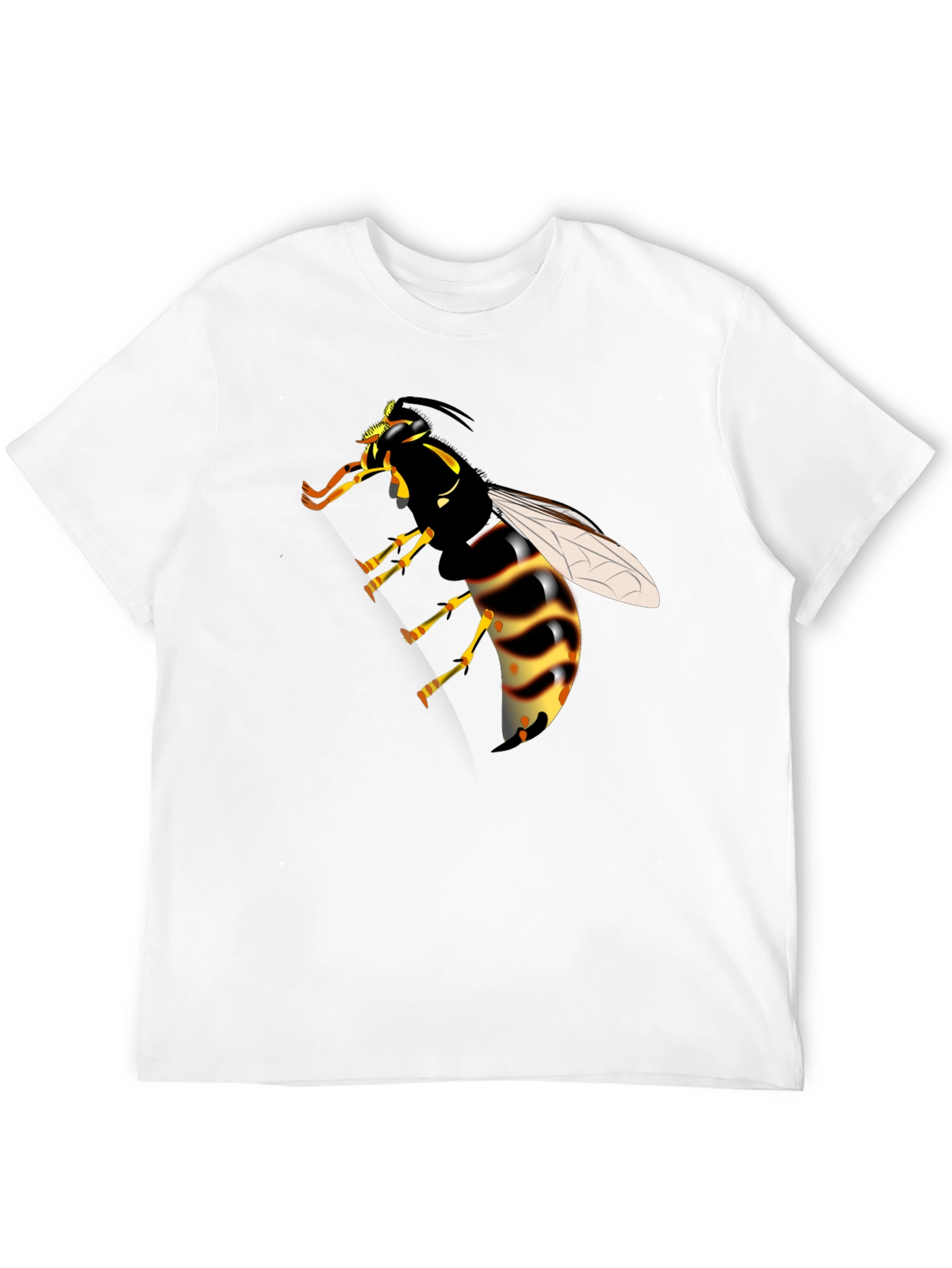 Wasp Graphic Print Black T-Shirt
