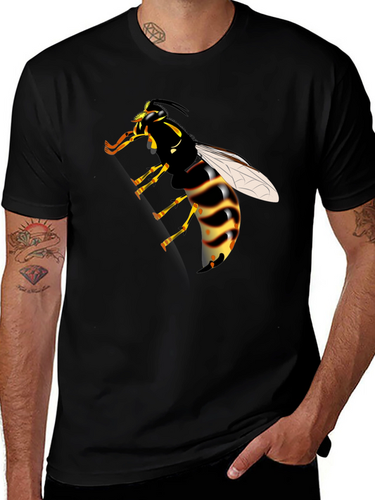 Wasp Graphic Print Black T-Shirt