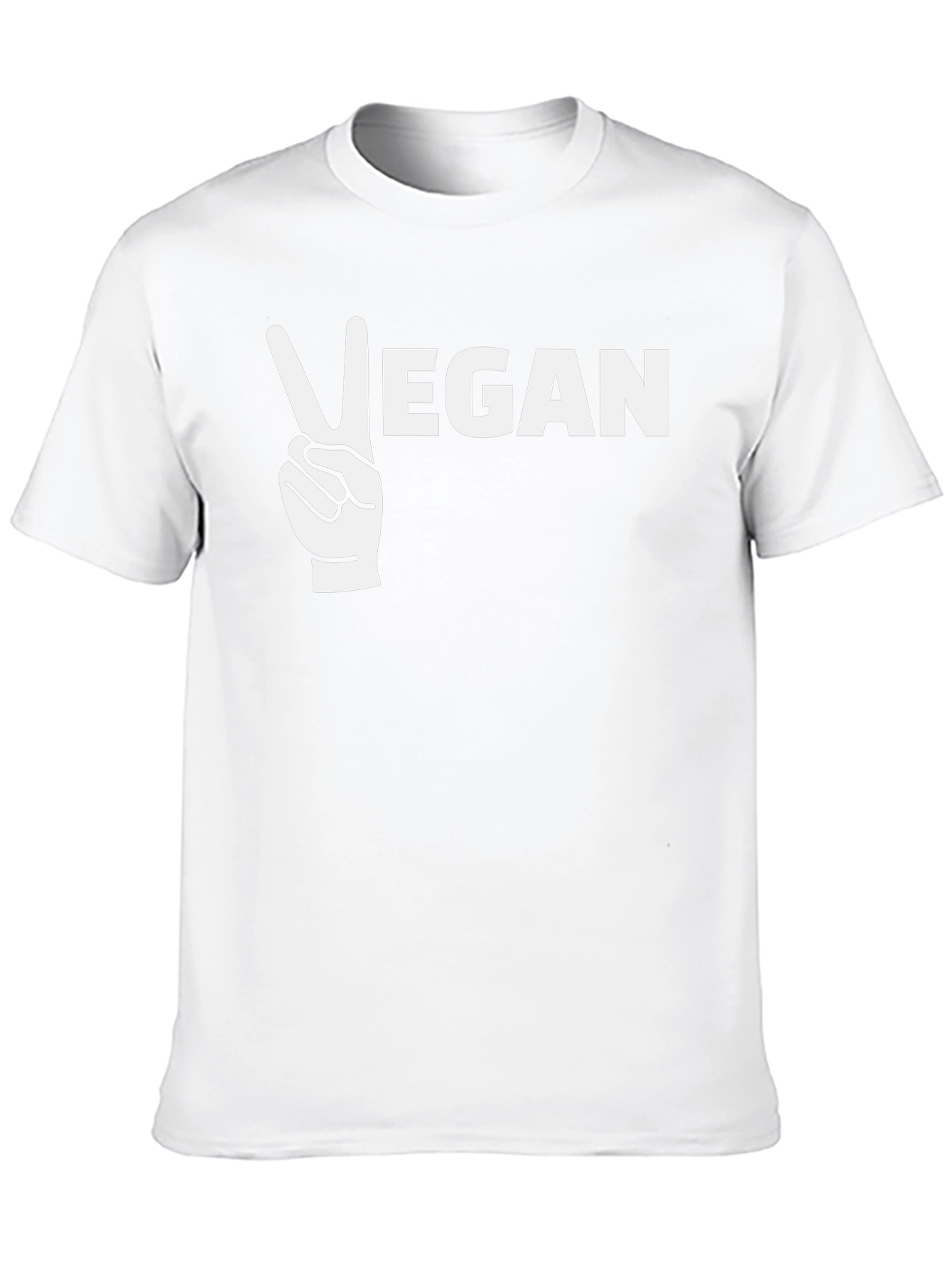 Vegan Peace Sign Graphic T-Shirt
