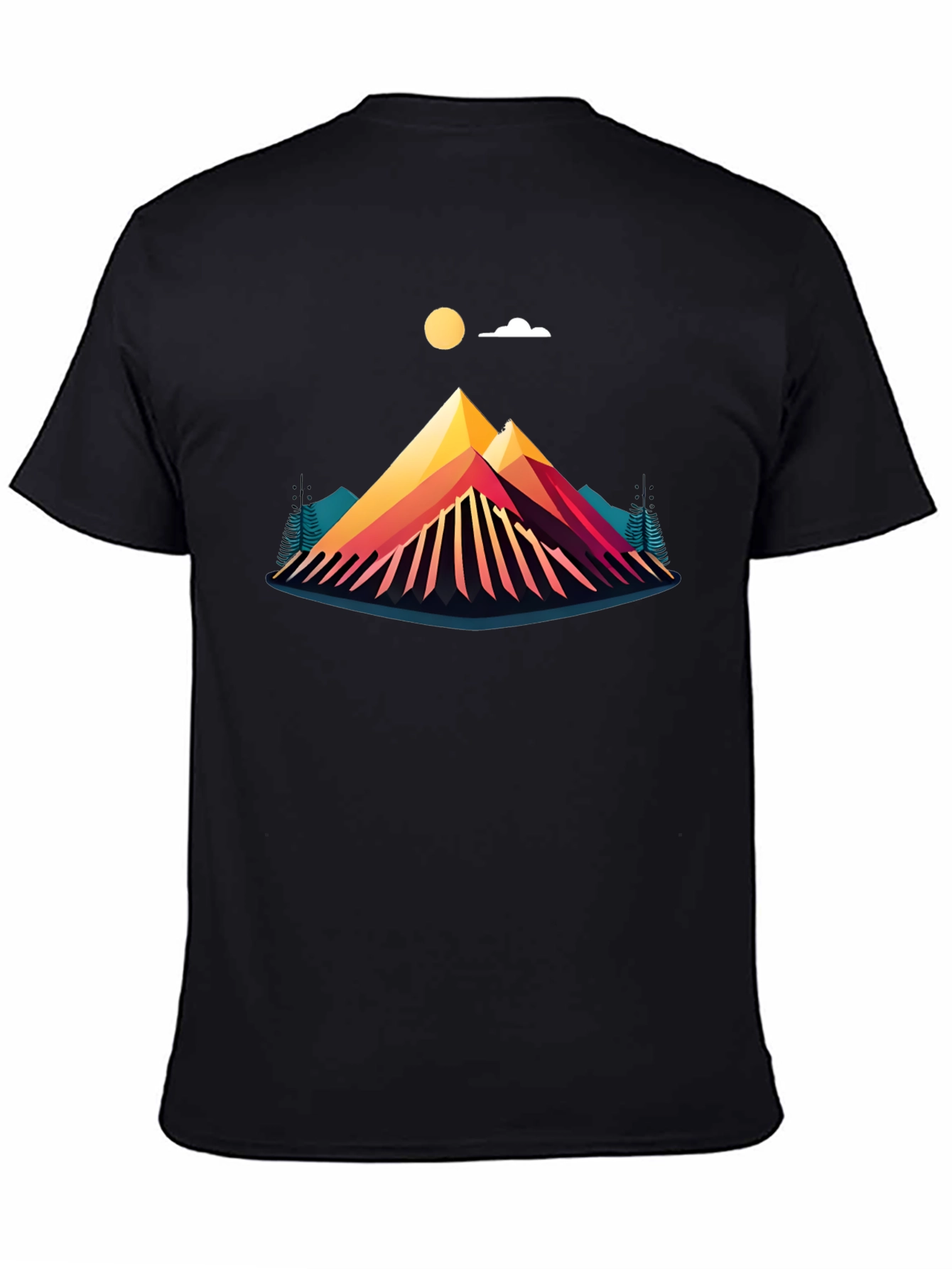 Geometric Mountain Graphic Tee - Adventure Ready
