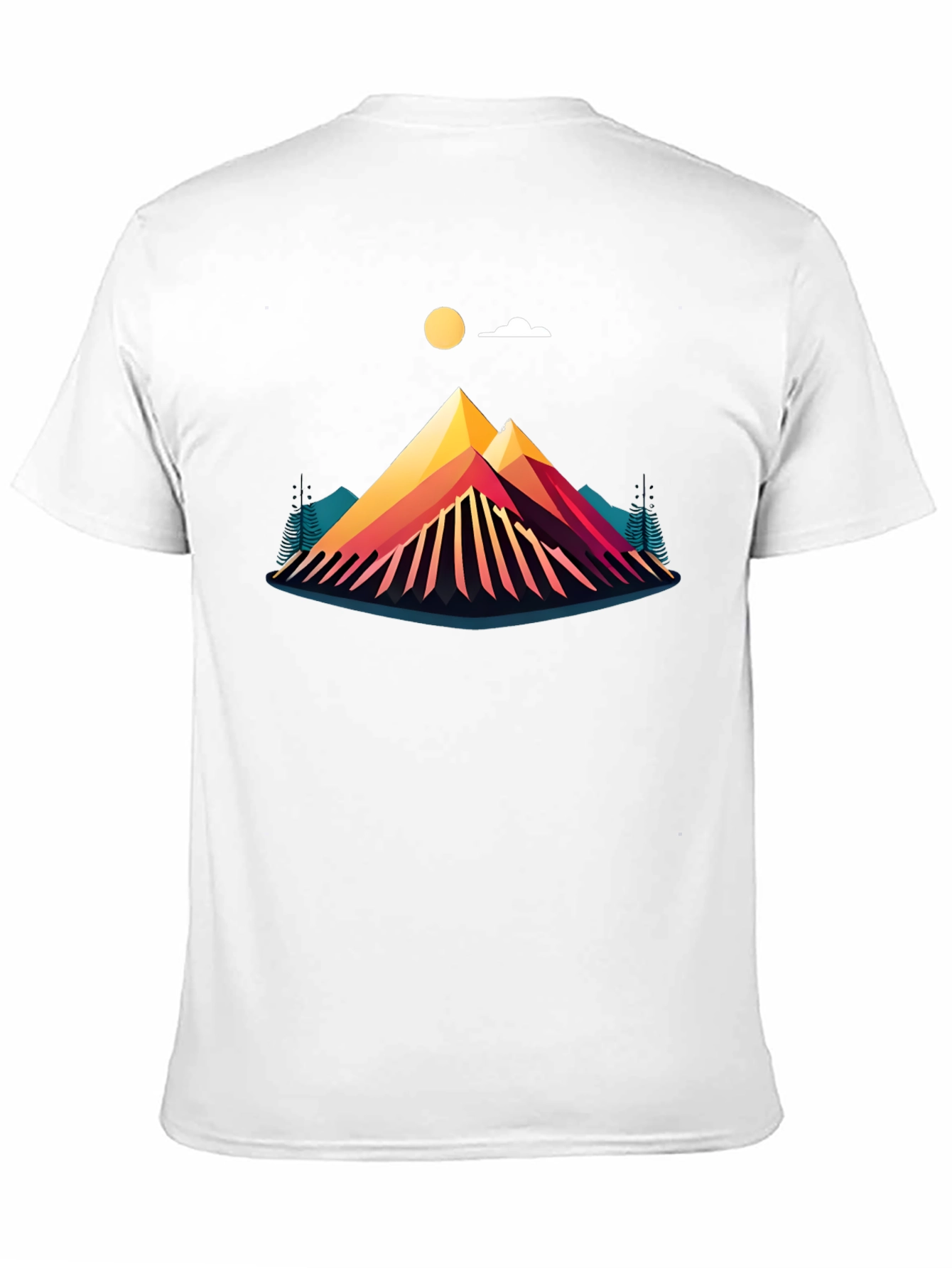 Geometric Mountain Graphic Tee - Adventure Ready