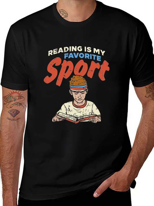 Reading is My Favorite Sport Graphic Tee