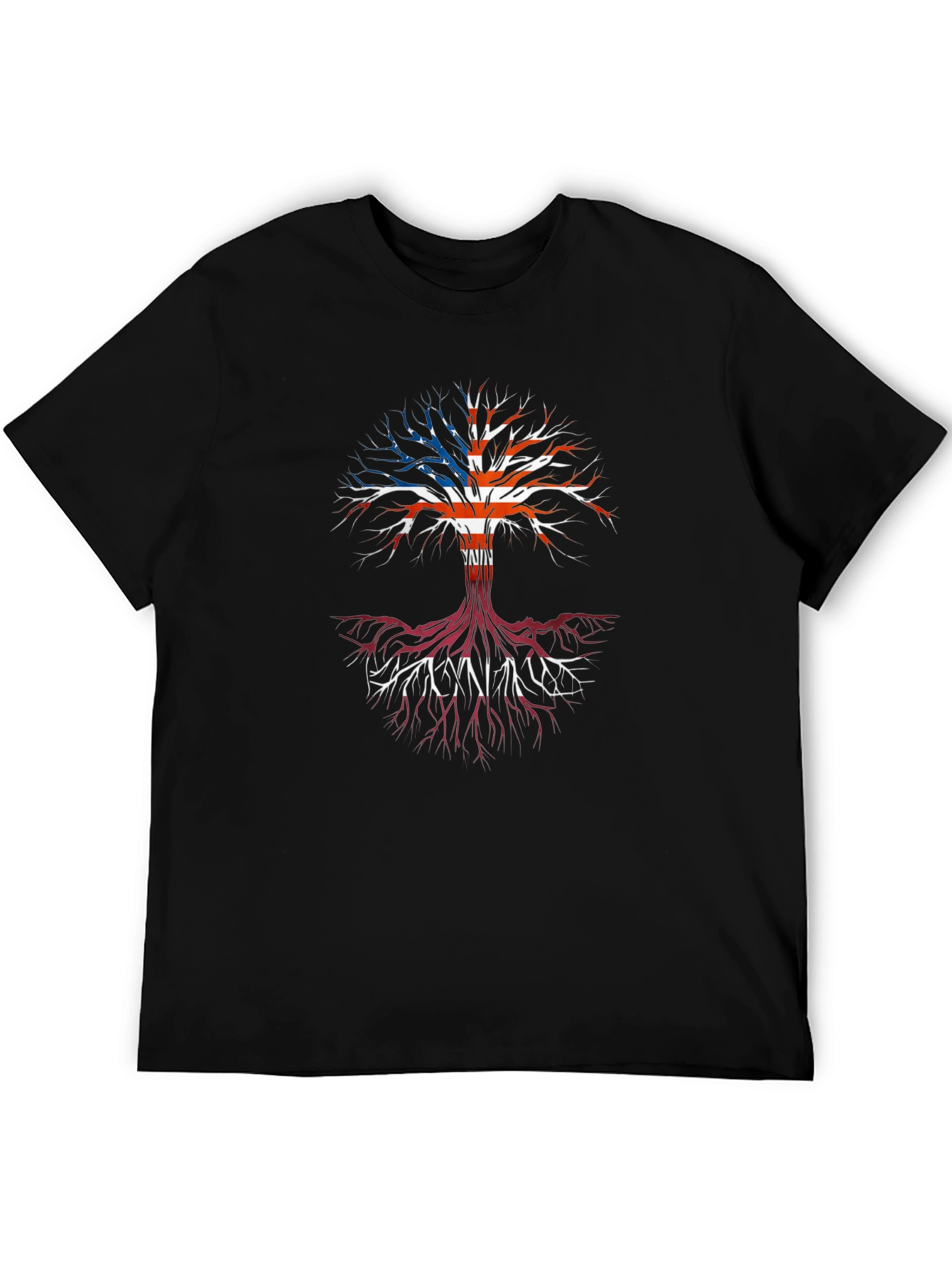American Roots Tree Black Graphic Tee
