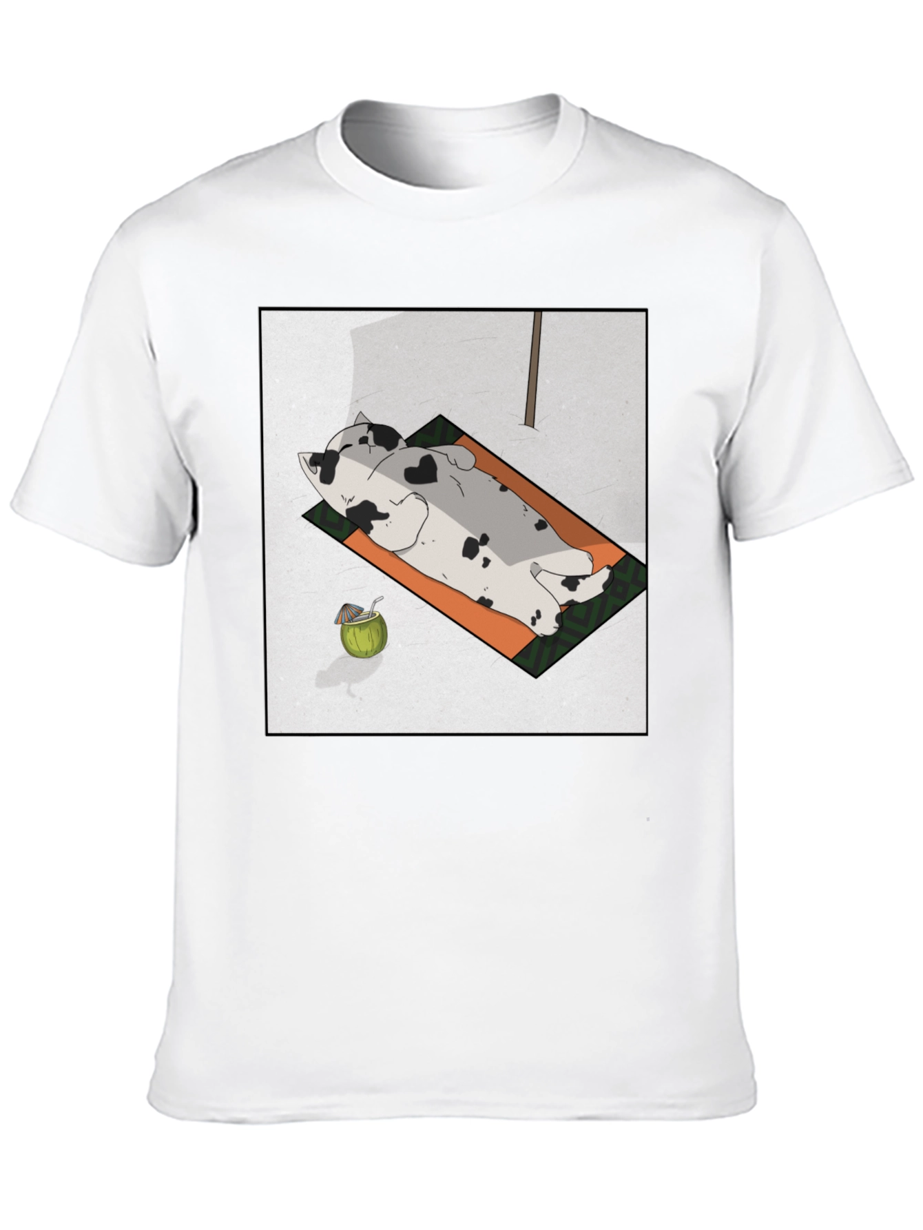 Chill Cat Tee: Sunbathing Style