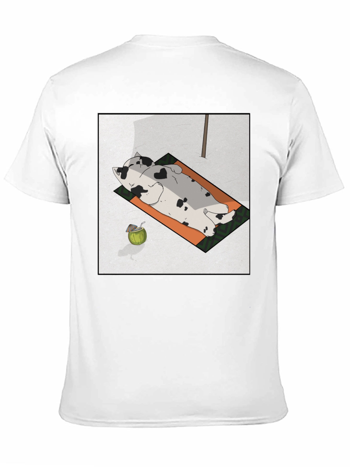 Chill Cat Tee: Sunbathing Style