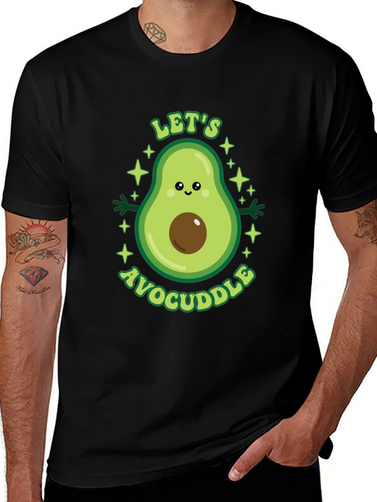 Lets Avocuddle Black T-Shirt