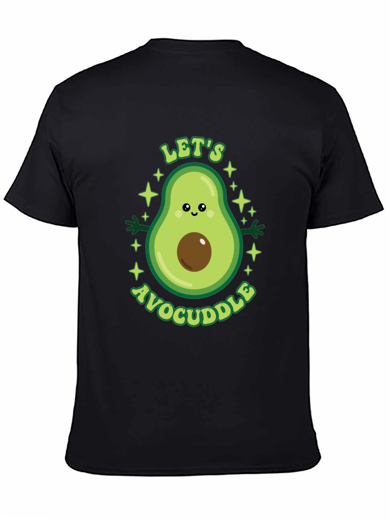 Lets Avocuddle Black T-Shirt