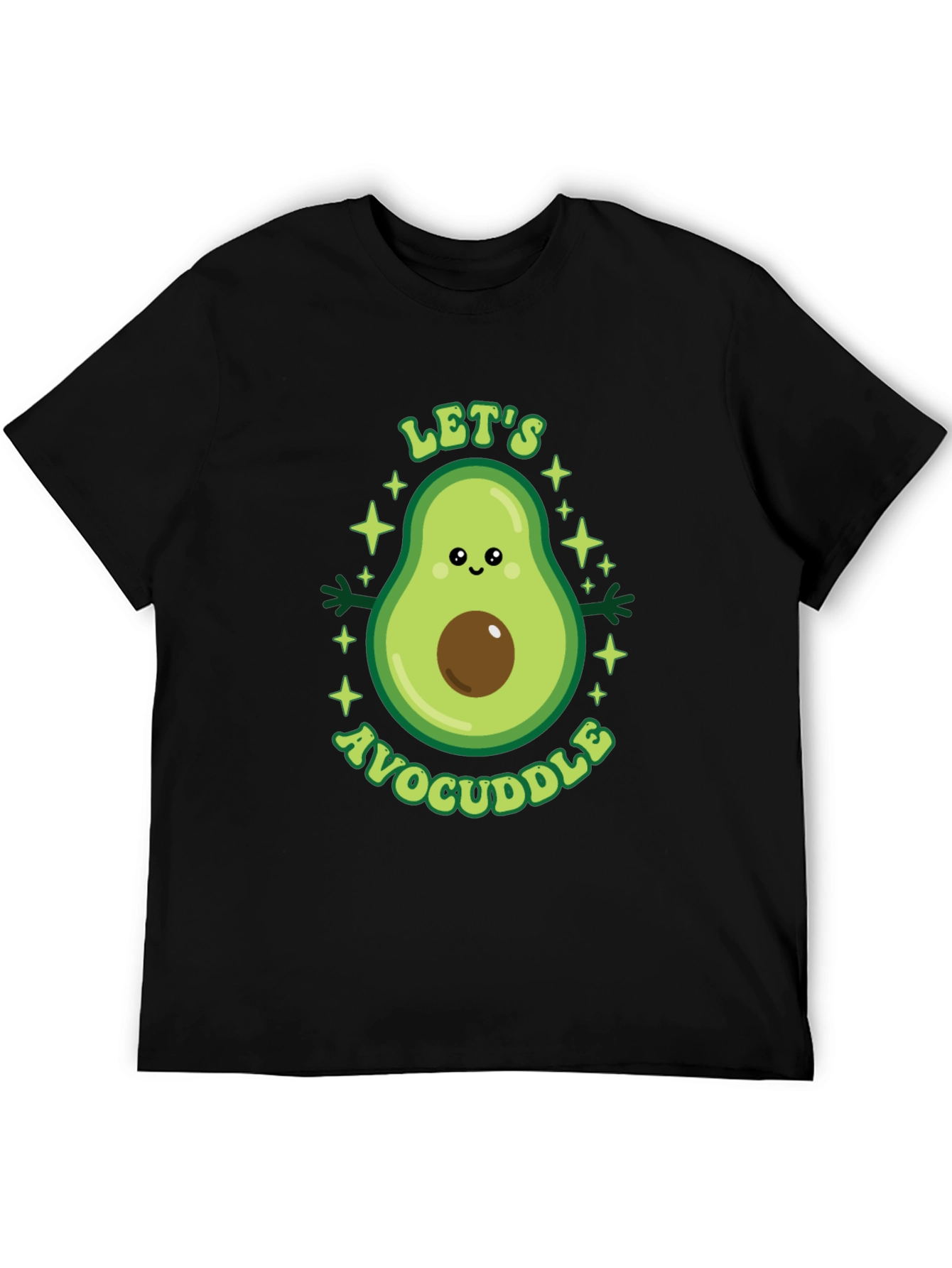 Lets Avocuddle Black T-Shirt