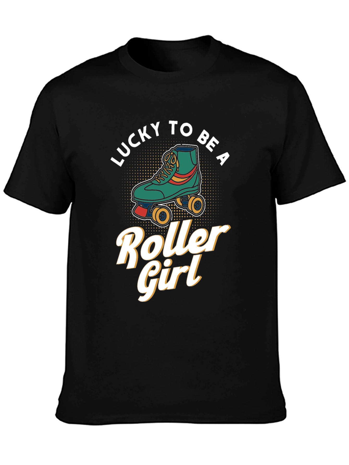 Lucky to be a Roller Girl Graphic Tee