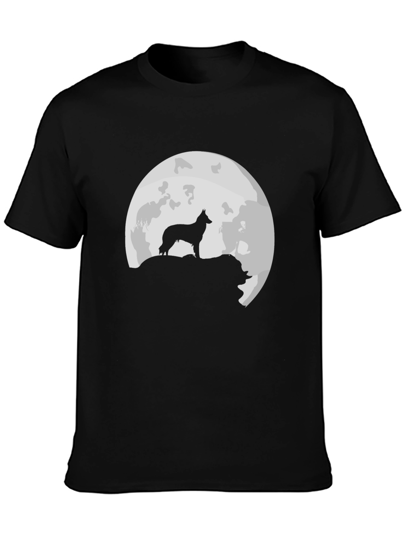 Wolf Moon T-Shirt - Black