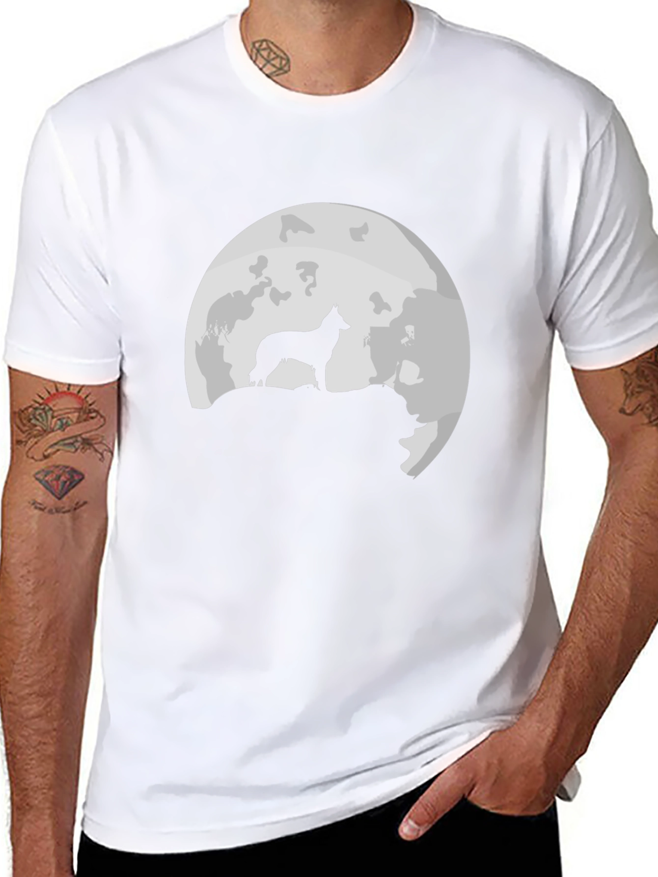 Wolf Moon T-Shirt - Black