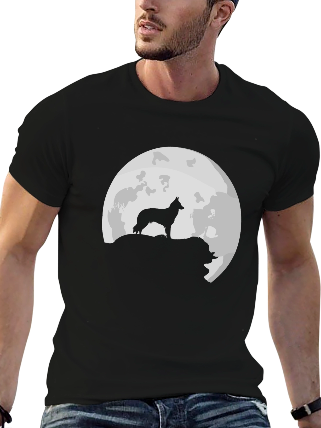 Wolf Moon T-Shirt - Black