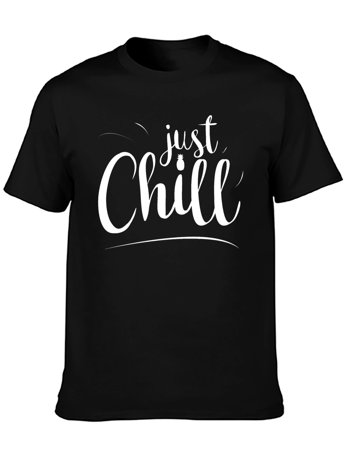 Just Chill Graphic Black T-Shirt