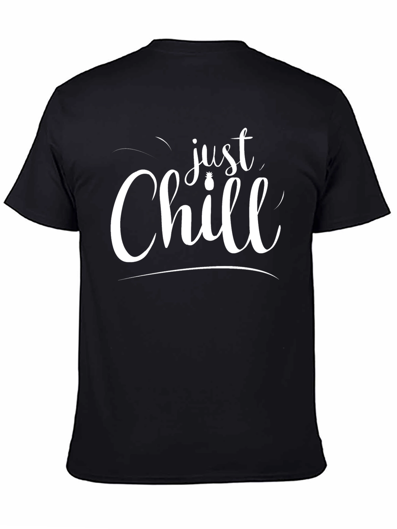 Just Chill Graphic Black T-Shirt
