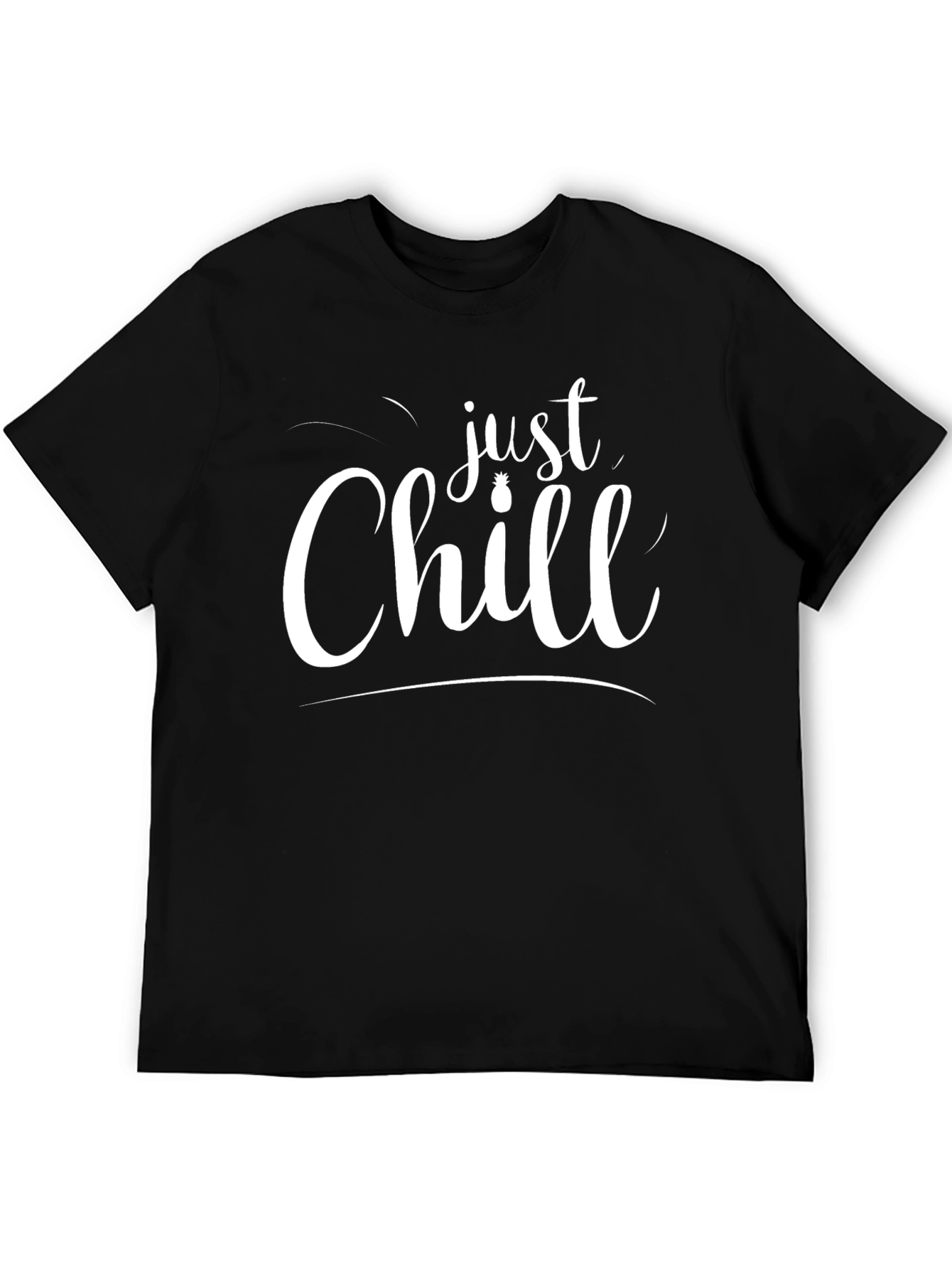 Just Chill Graphic Black T-Shirt