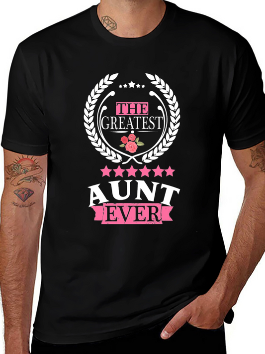 Greatest Aunt Ever Black T-Shirt