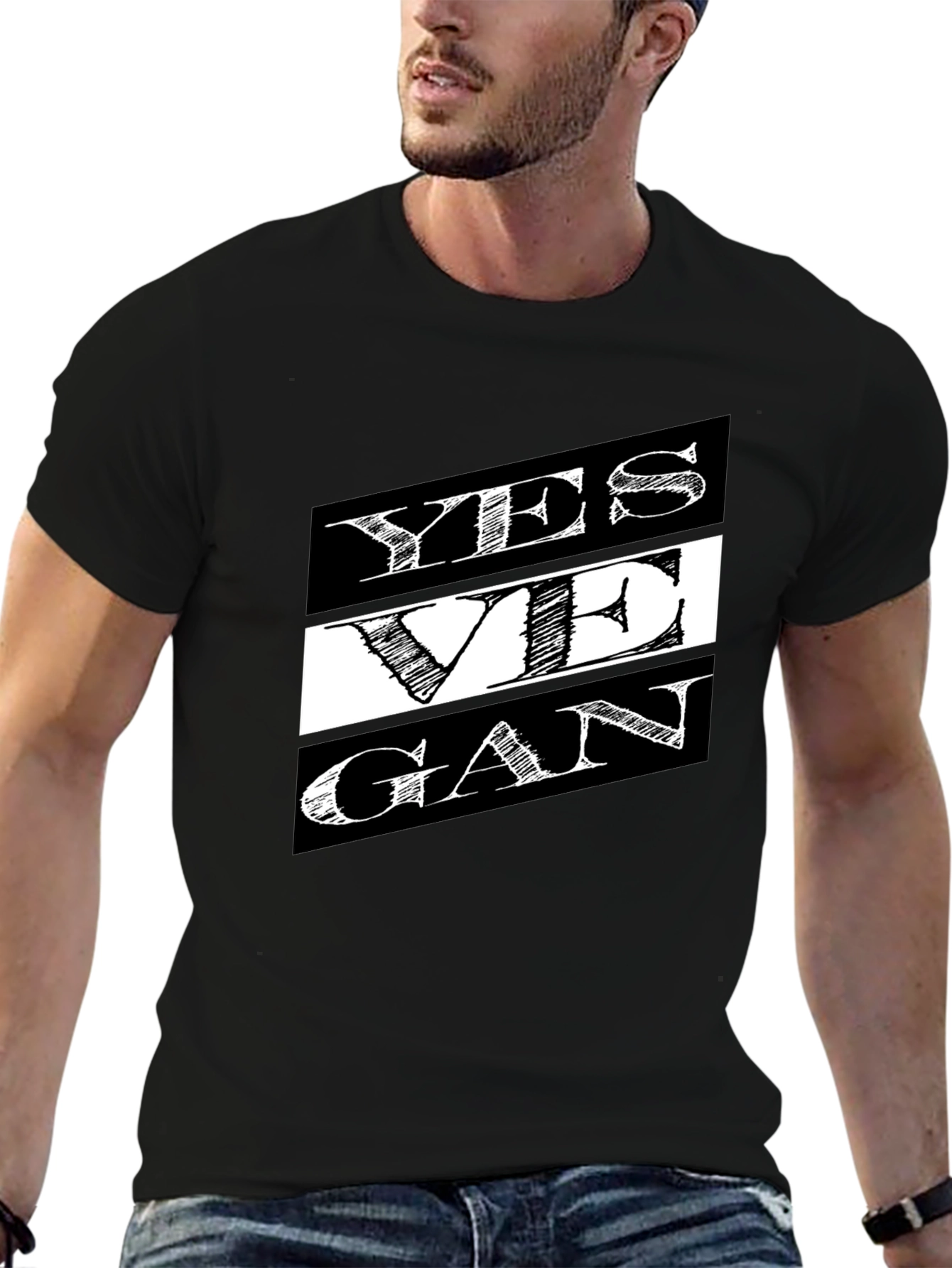 Yes Vegan T-Shirt - Black