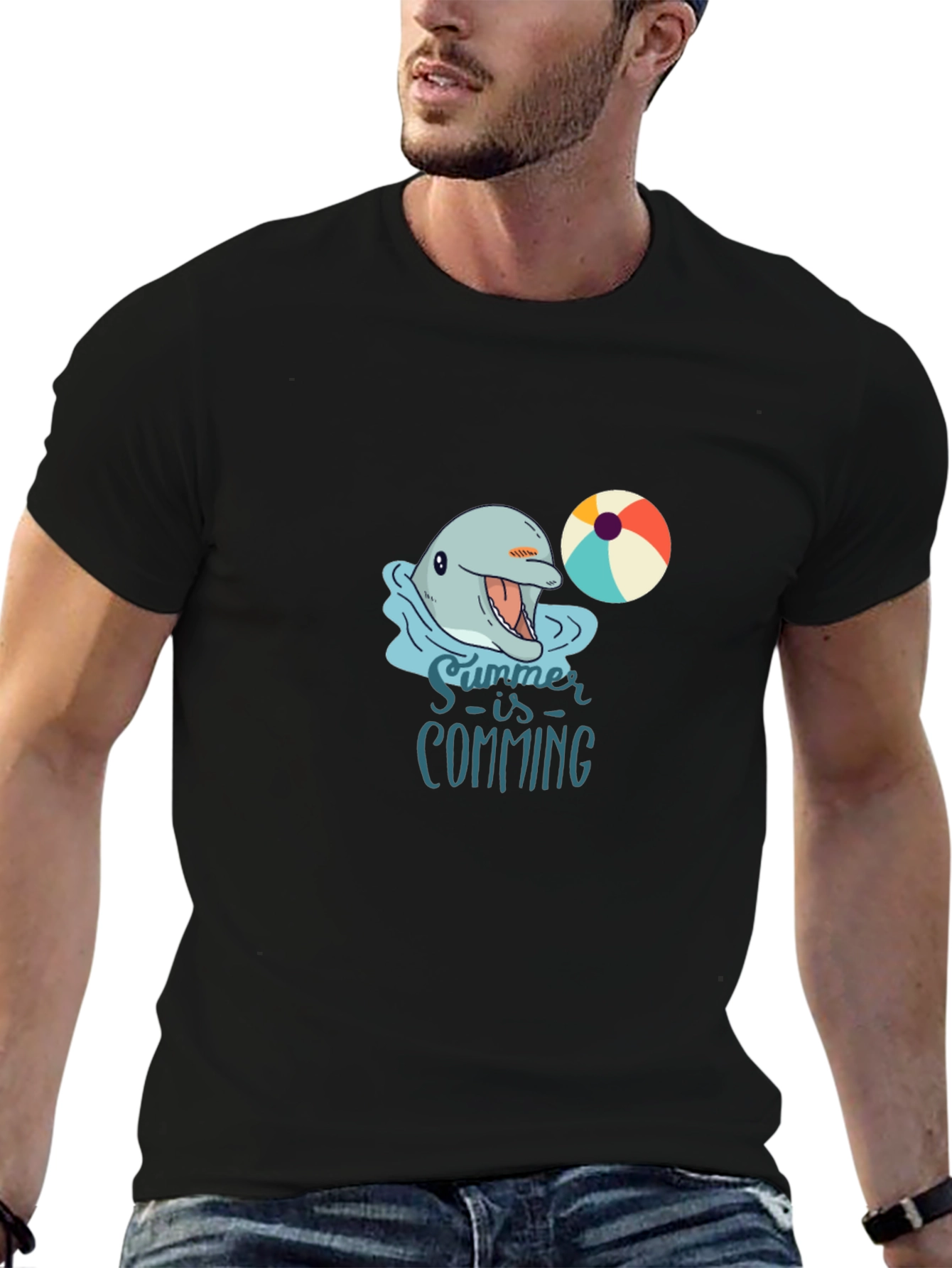 Summer Swimming Dolphin Tee