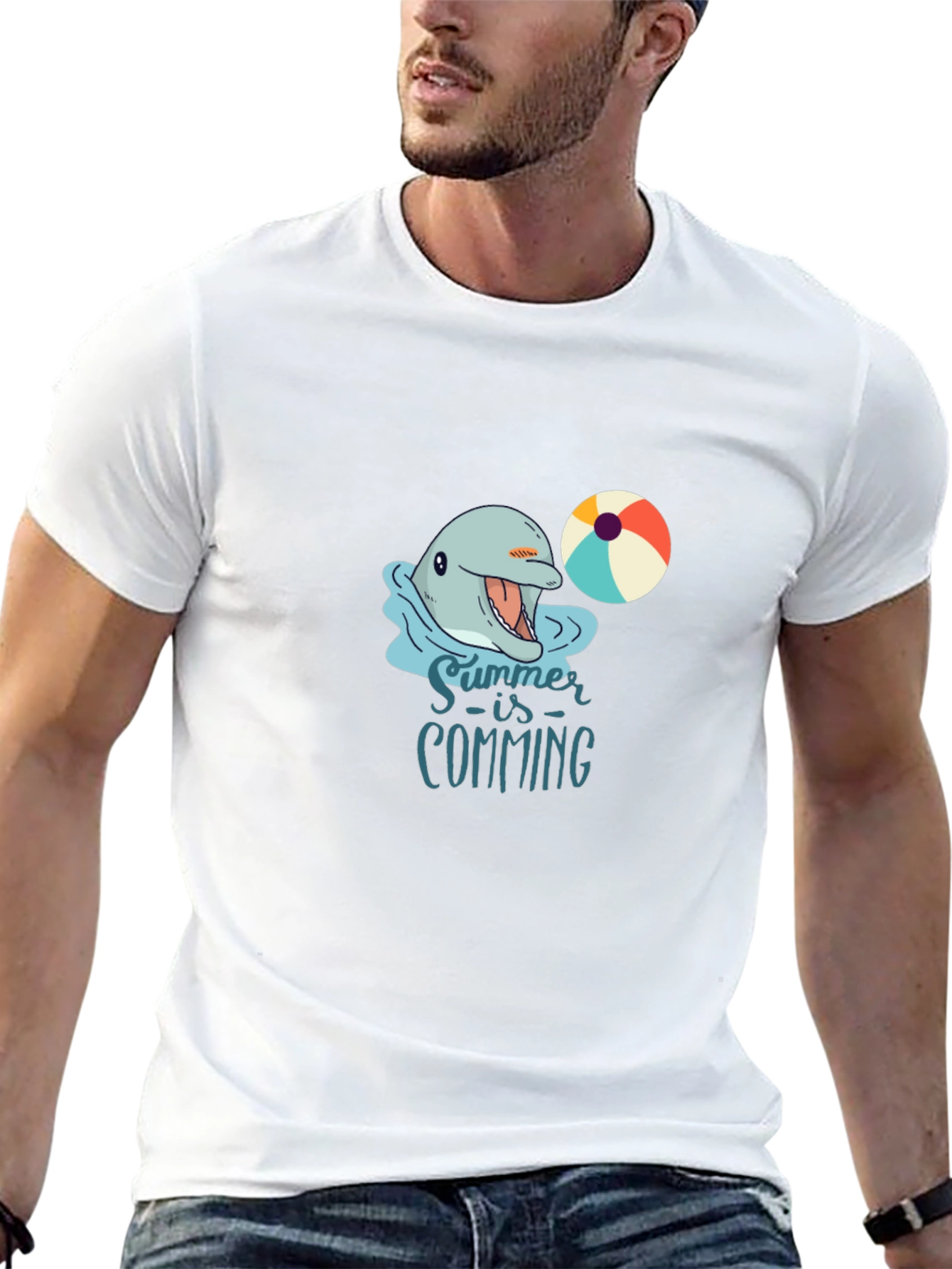 Summer Swimming Dolphin Tee