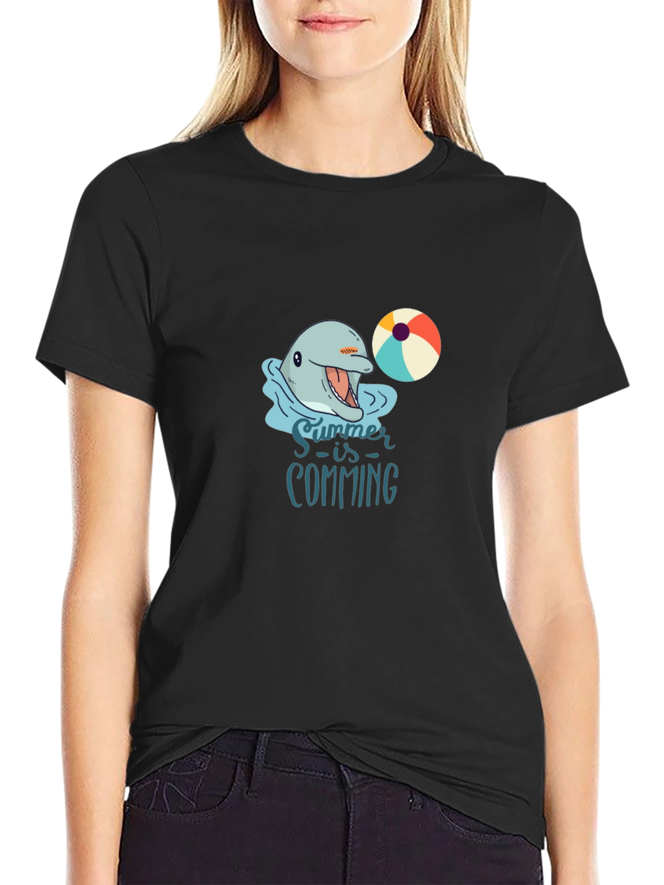 Summer Swimming Dolphin Tee