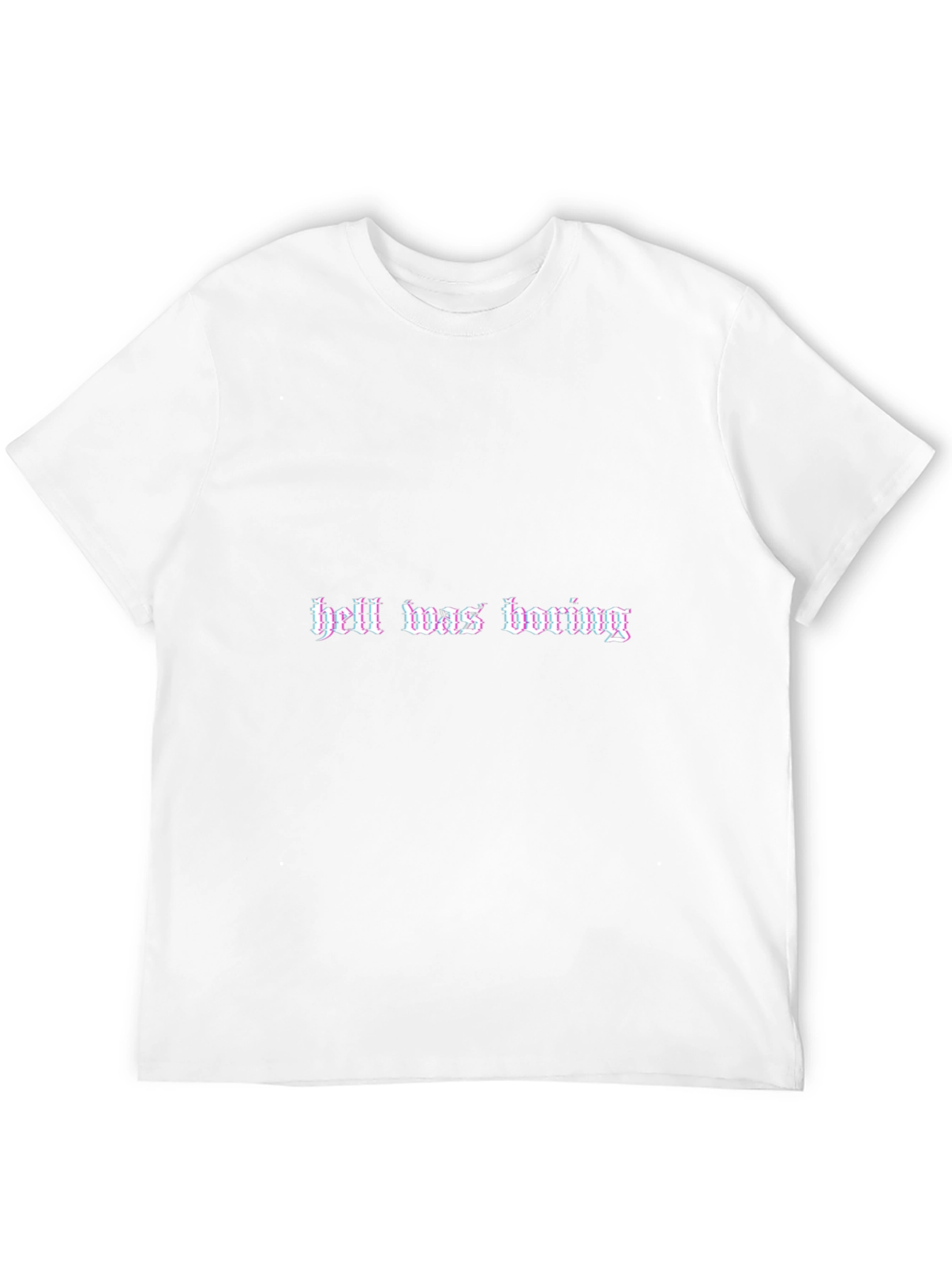 Hell Was Boring Black Graphic Tee