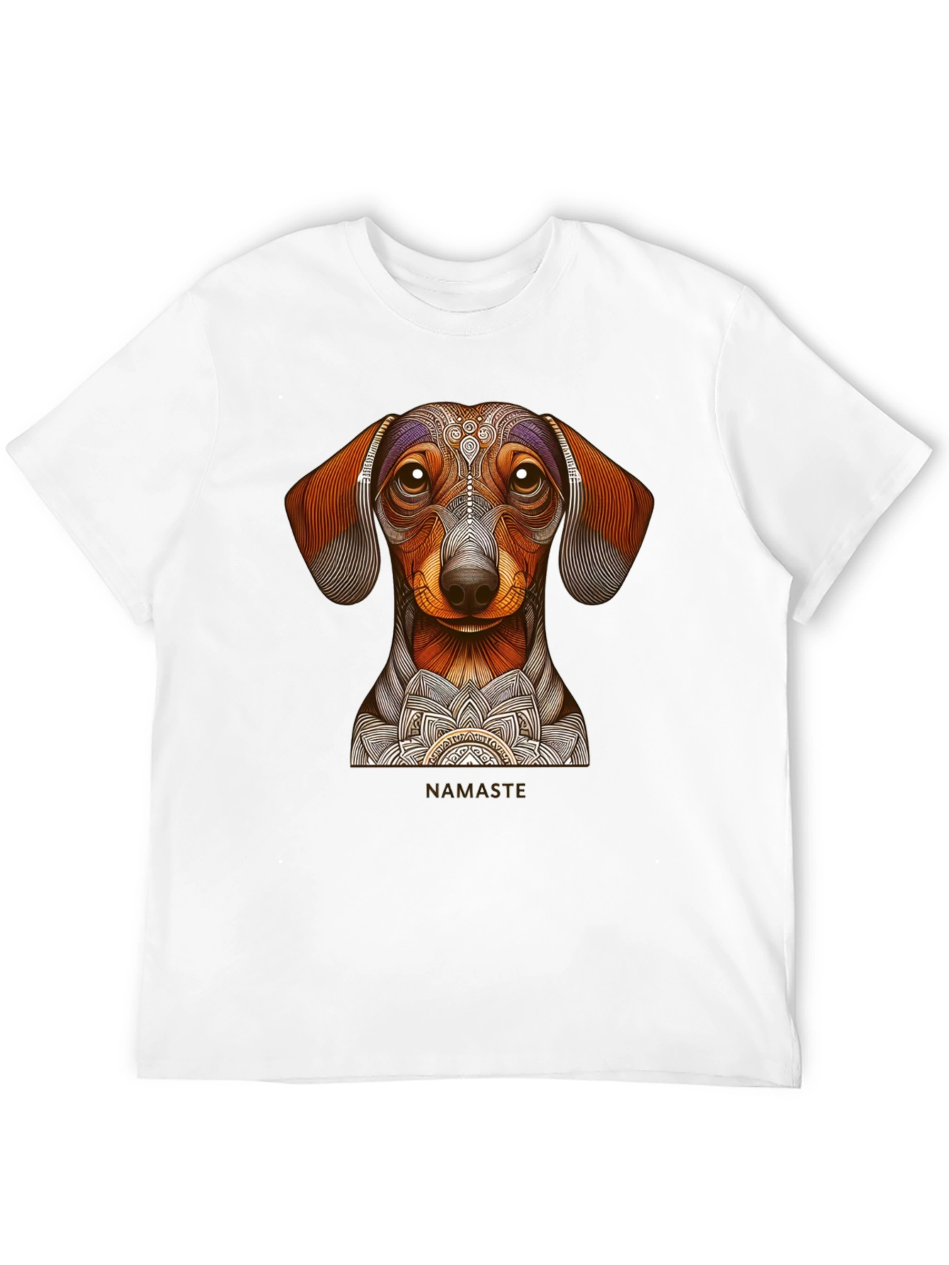Dachshund Namaste Graphic Tee - Black