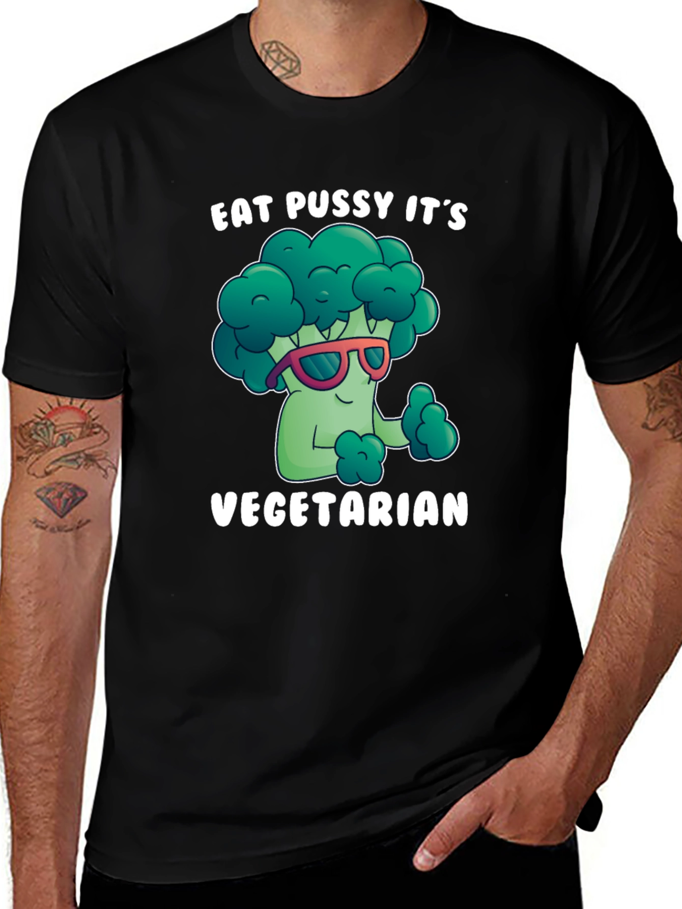 Eat Pussy Its Vegetarian Graphic Tee