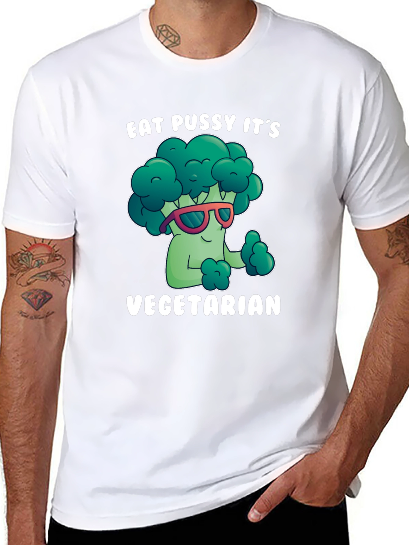 Eat Pussy Its Vegetarian Graphic Tee