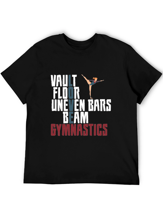 Gymnastics T-Shirt - Vault Floor Uneven Bars Beam