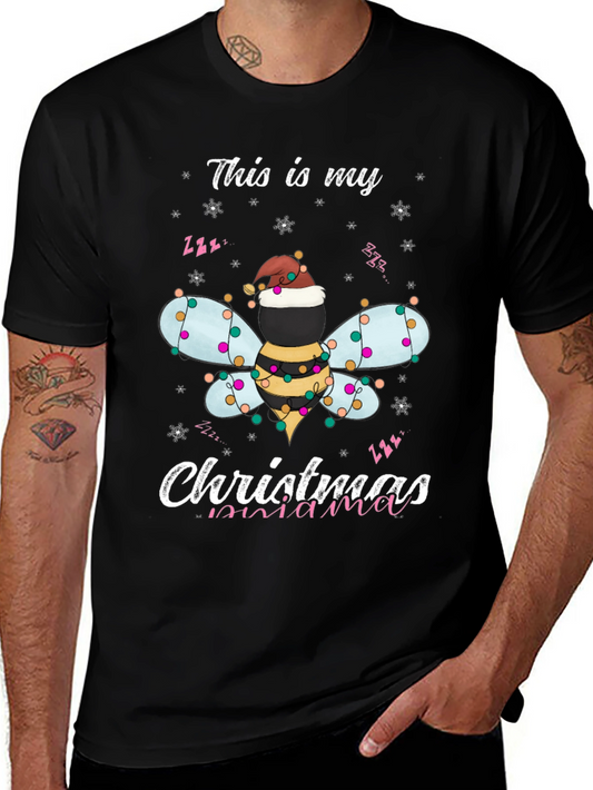 Christmas Bee Mama T-Shirt Holiday Season Tee