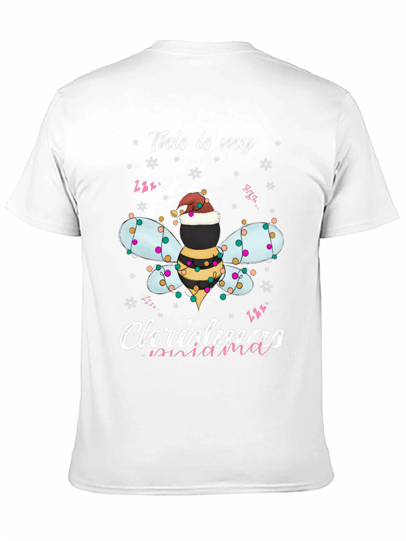 Christmas Bee Mama T-Shirt Holiday Season Tee