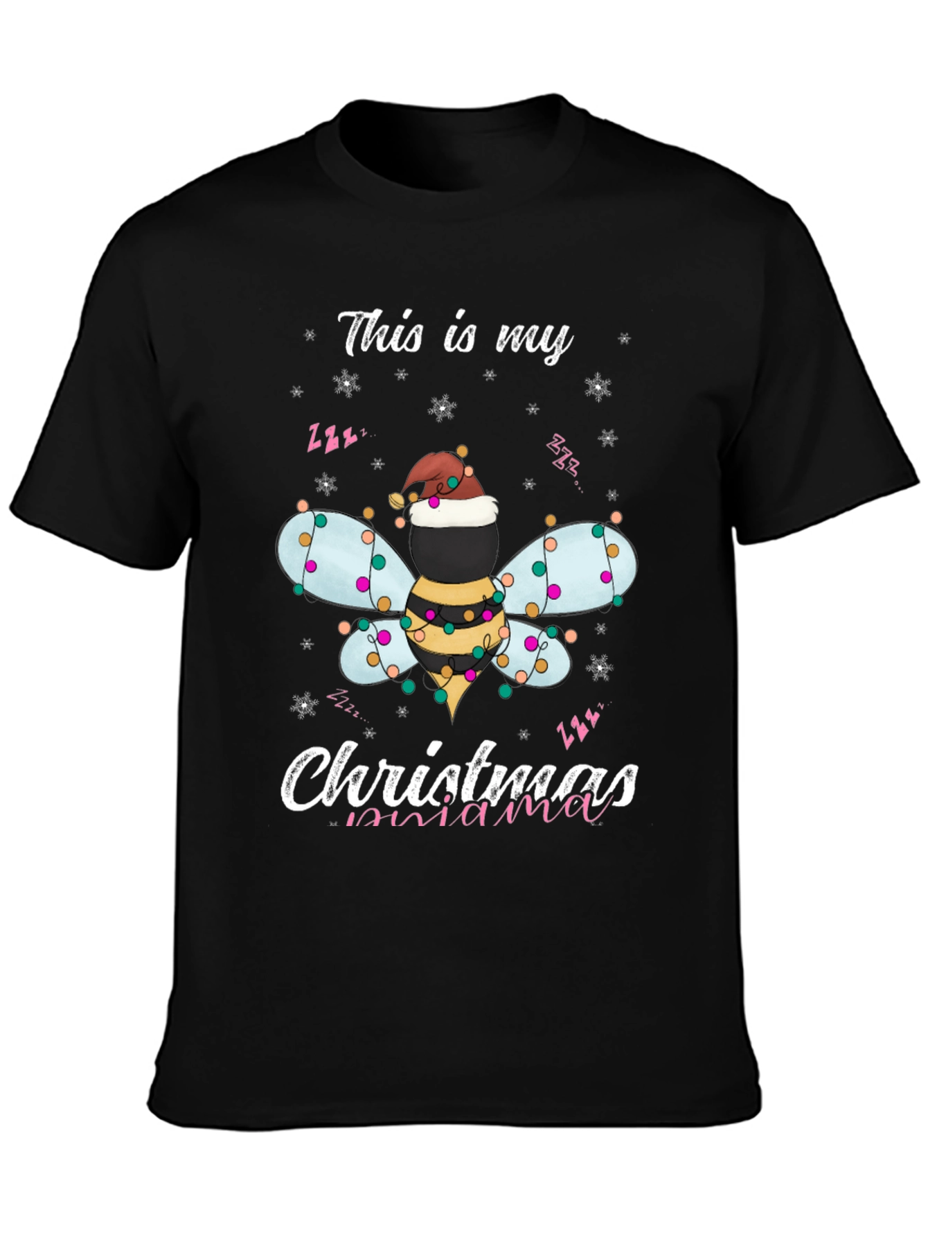 Christmas Bee Mama T-Shirt Holiday Season Tee