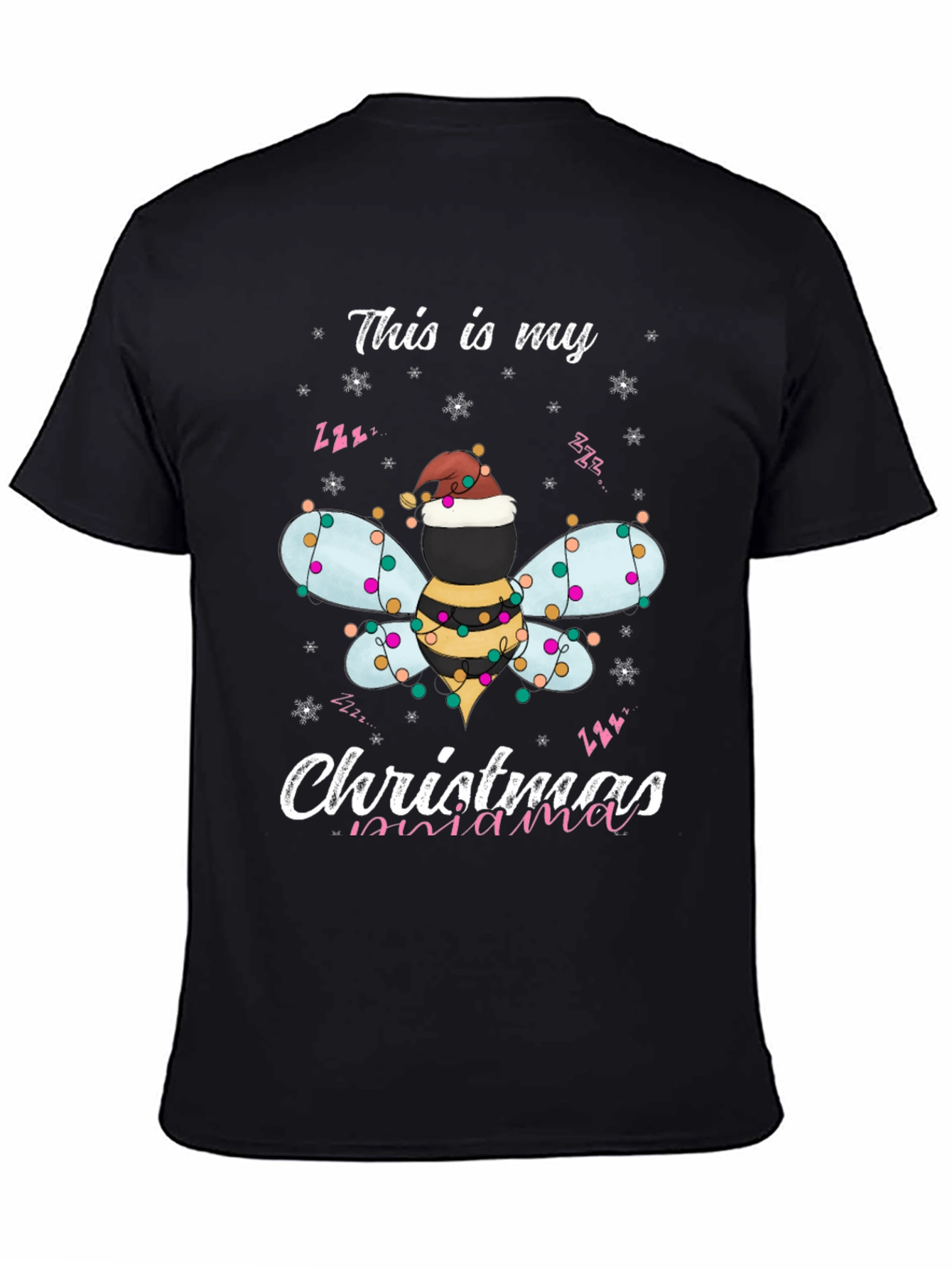 Christmas Bee Mama T-Shirt Holiday Season Tee