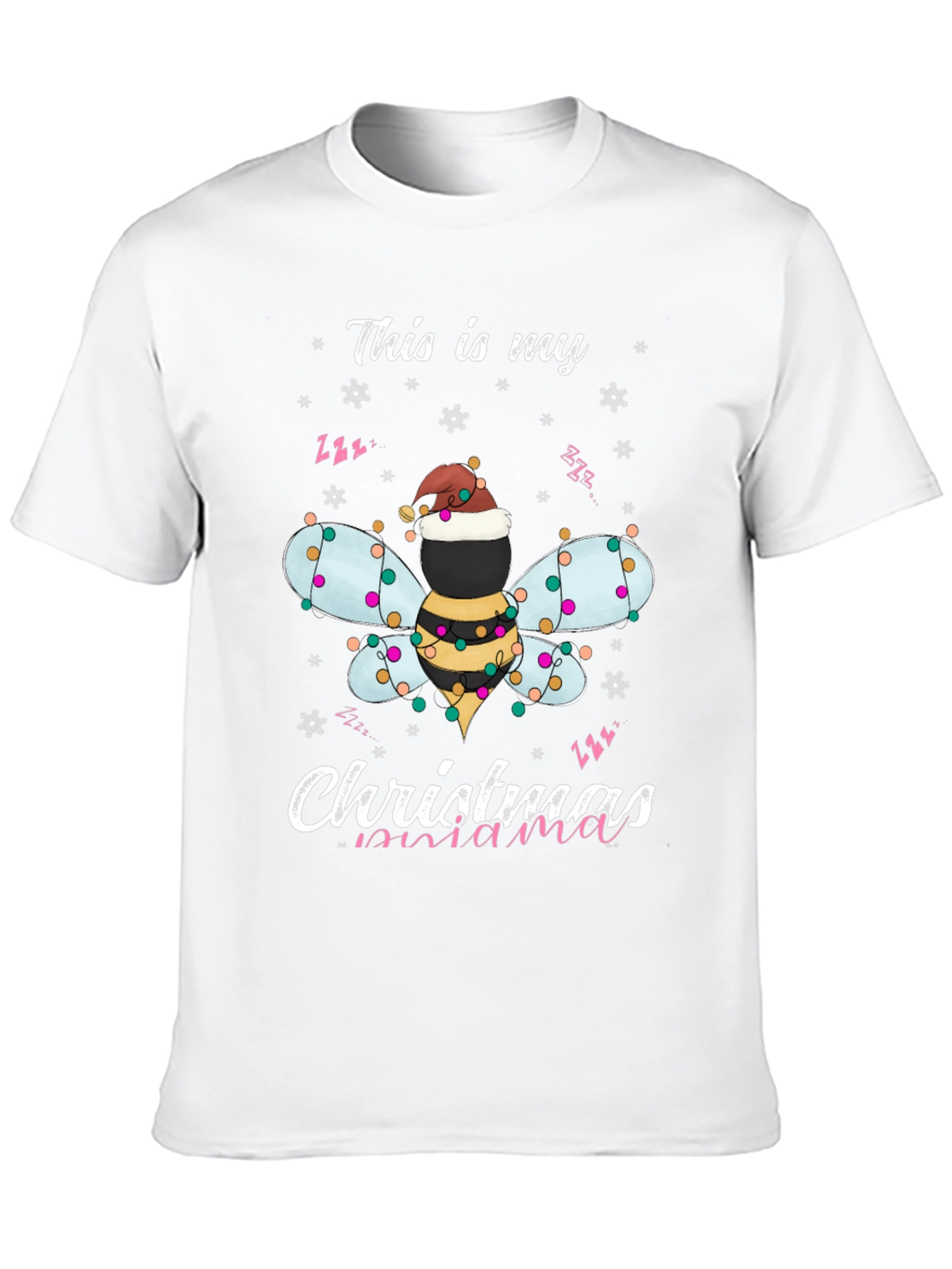 Christmas Bee Mama T-Shirt Holiday Season Tee