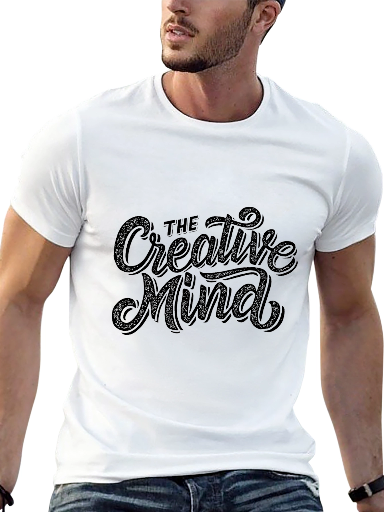 Creative Mind Graphic Black T-Shirt