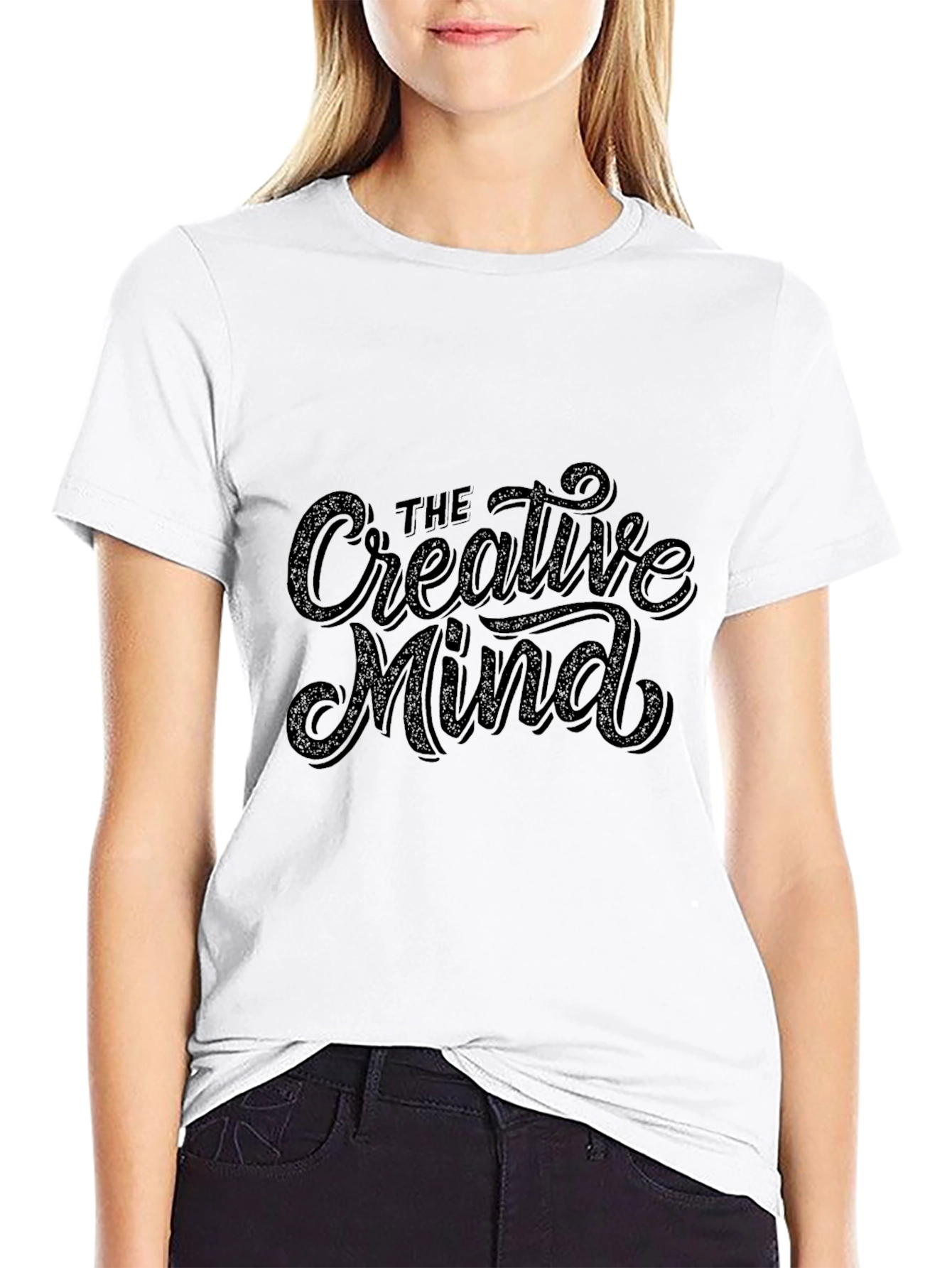 Creative Mind Graphic Black T-Shirt