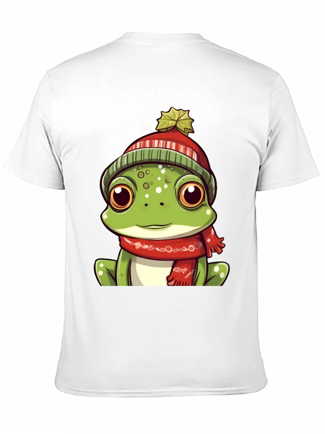 Frog with Winter Hat Graphic Tee - Unisex