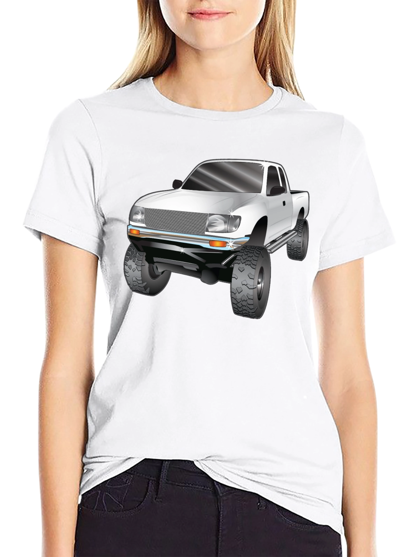 Truck Graphic Tee - Black Cotton