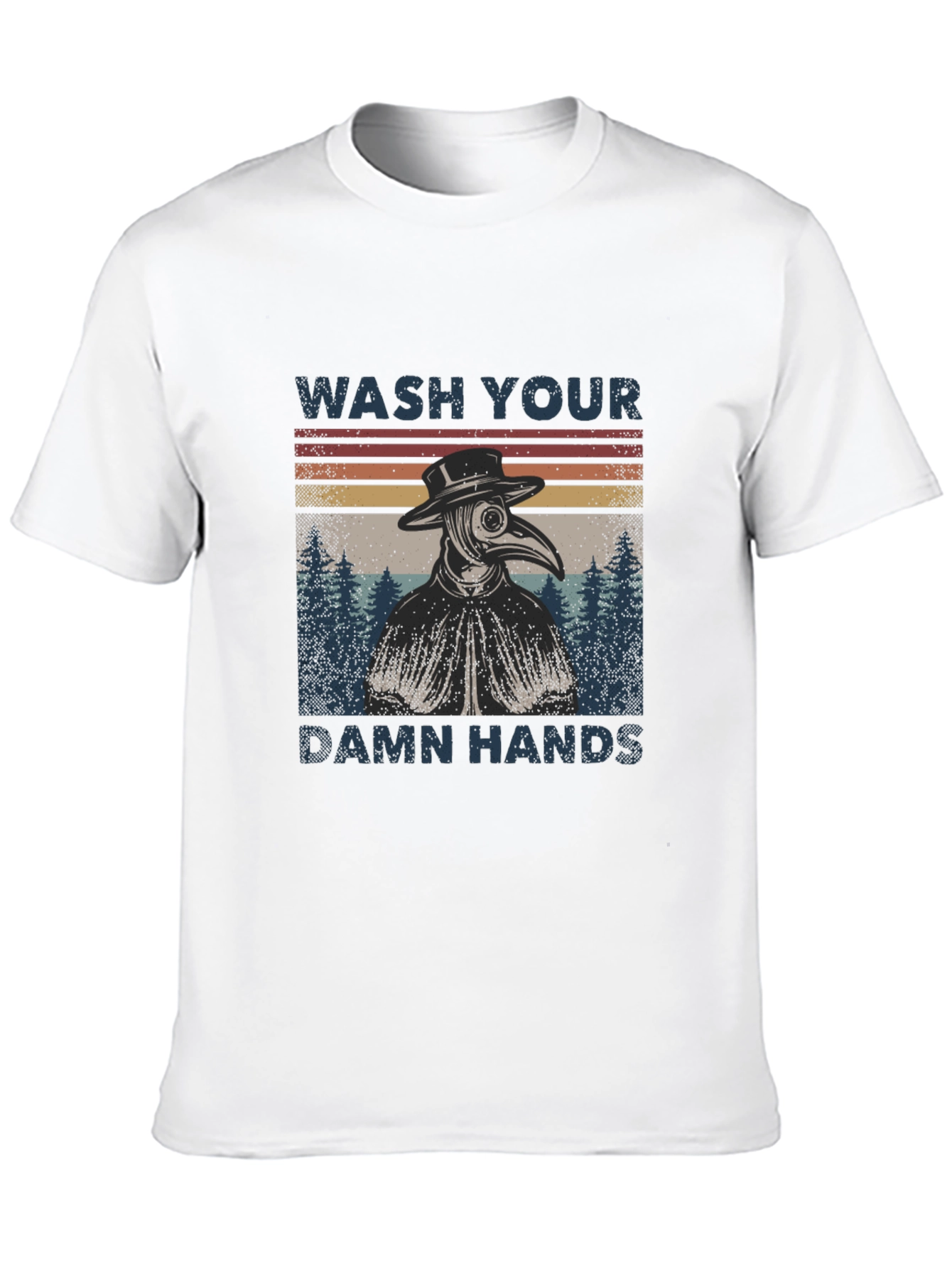 Wash Your Damn Hands Plague Doctor T-Shirt