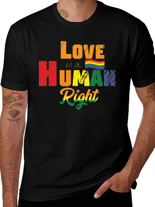 Love Is A Human Right LGBT Pride Graphic Tee