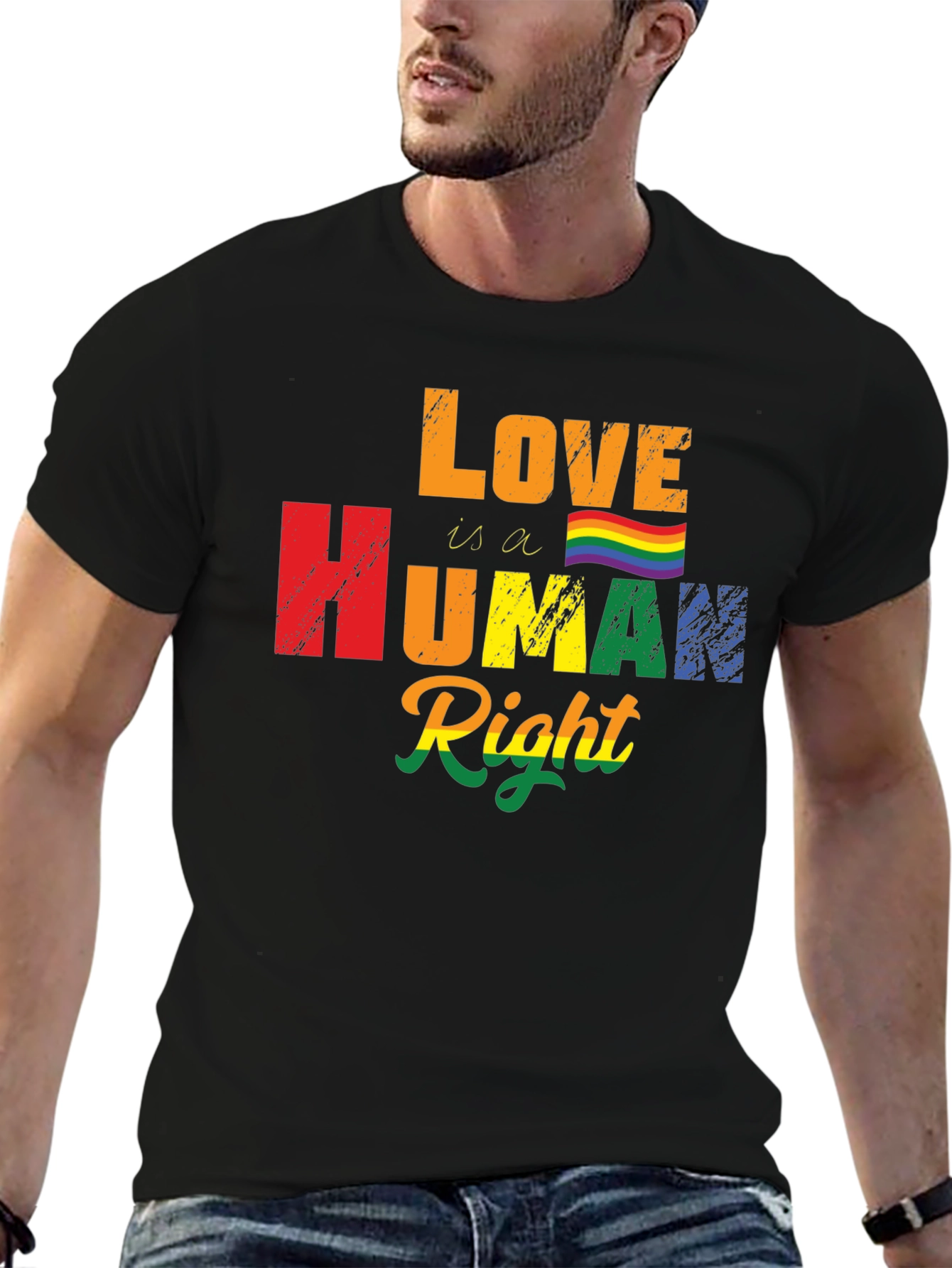 Love Is A Human Right LGBT Pride Graphic Tee
