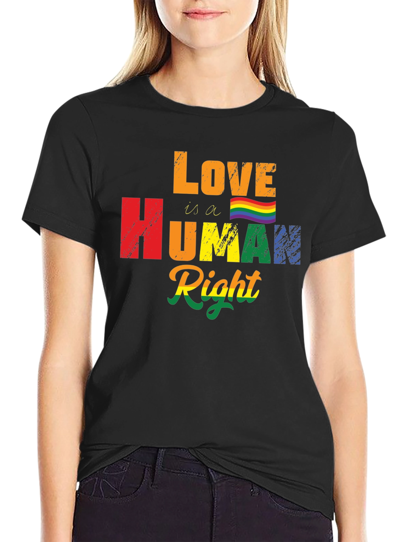 Love Is A Human Right LGBT Pride Graphic Tee