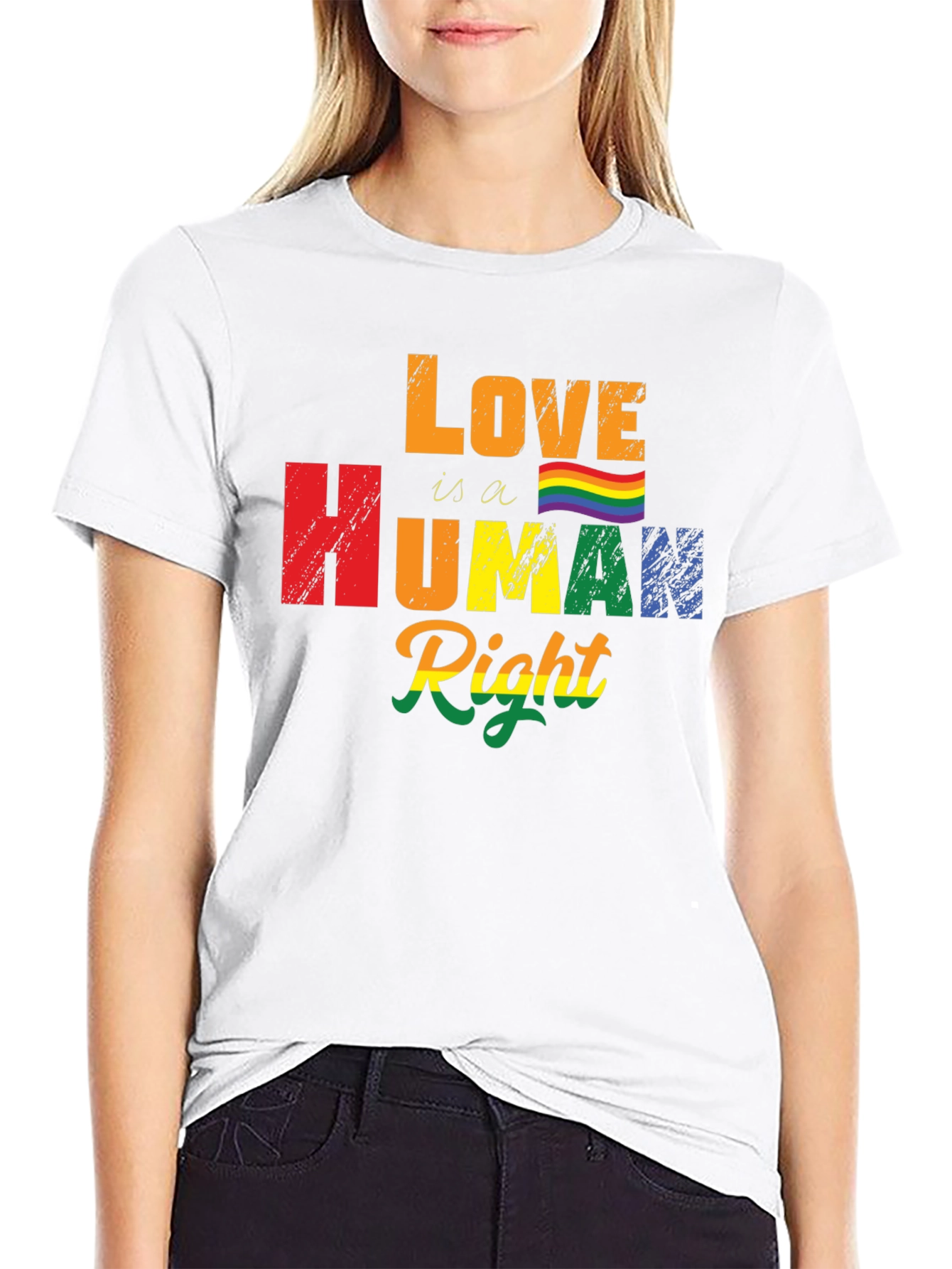 Love Is A Human Right LGBT Pride Graphic Tee