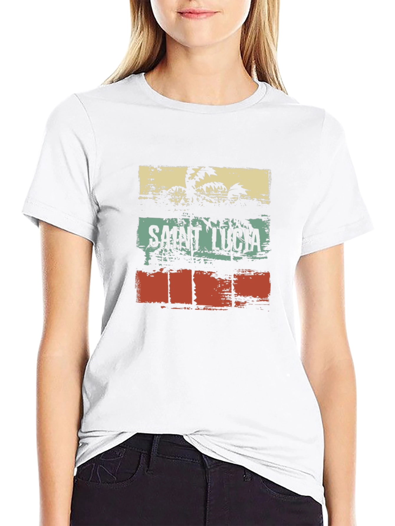 Saint Lucia Graphic T-Shirt - Island Life Design