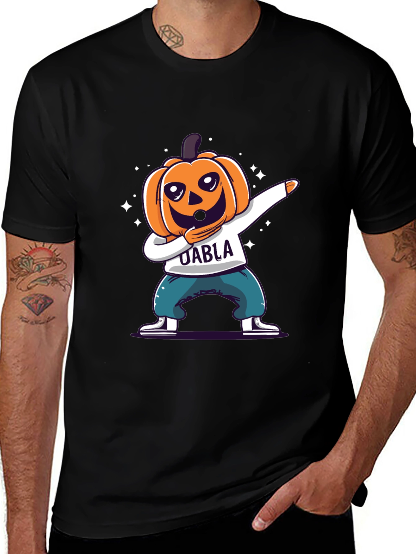 Dabbing Pumpkin Halloween T-Shirt - Spooky Season Fun