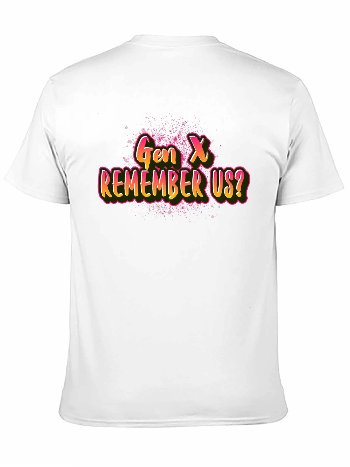Gen X Remember Us? Black Graphic Tee