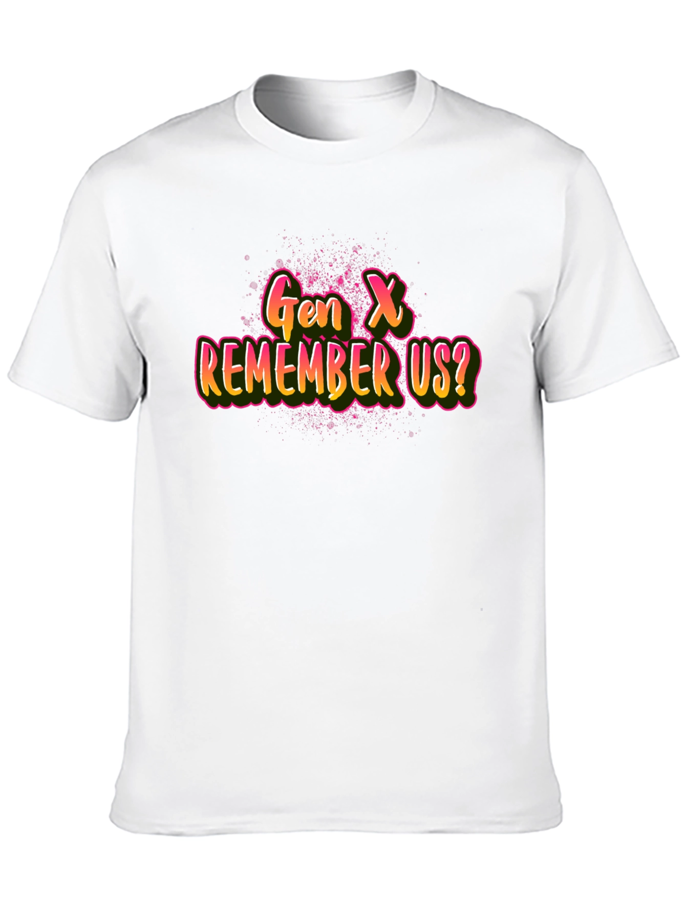 Gen X Remember Us? Black Graphic Tee