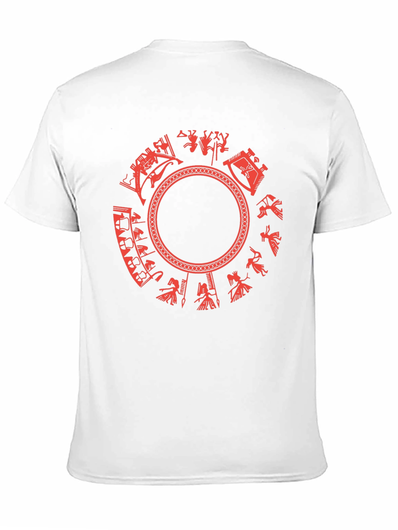 Aztec Calendar Graphic Tee - Black Cotton
